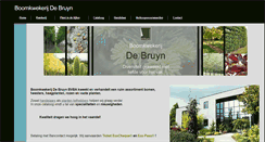 Desktop Screenshot of boomkwekerij-debruyn.com